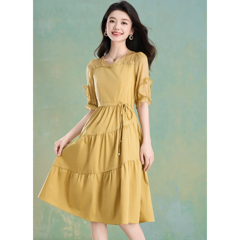Mylan Summer Short Sleeved Dress Women's-5