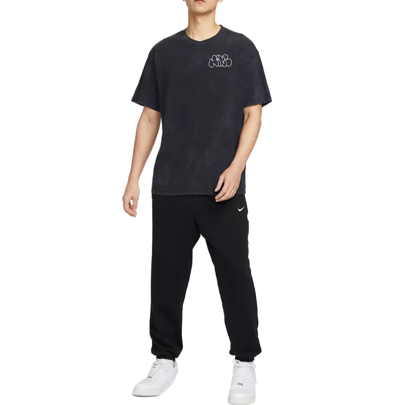 Nike T Shirts Men Black 010-2