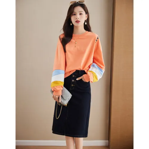 Like The Age Of Water Sweatshirt Women's Orange