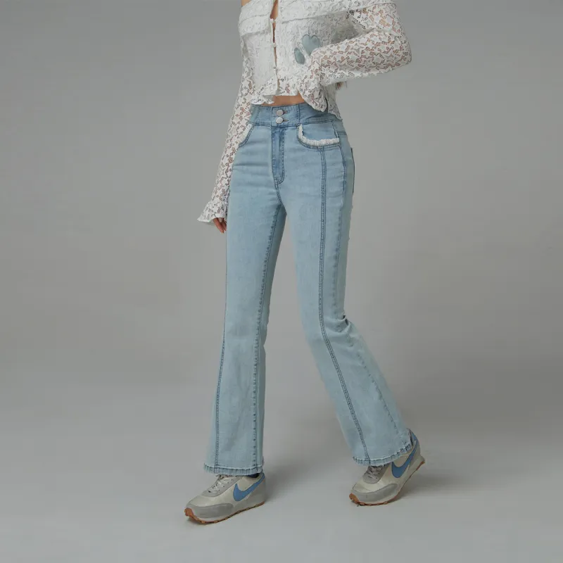 CHUU Jeans Women's Denim Blue-3