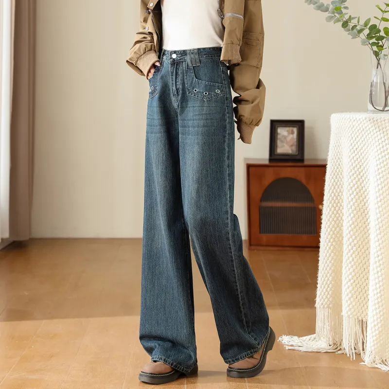 TERRE BLEUE Jeans Loose Fit Women's Dark Blue-5