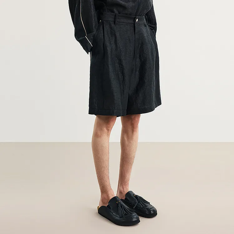 CROQUIS Casual Shorts Men 001 Jet Black-4