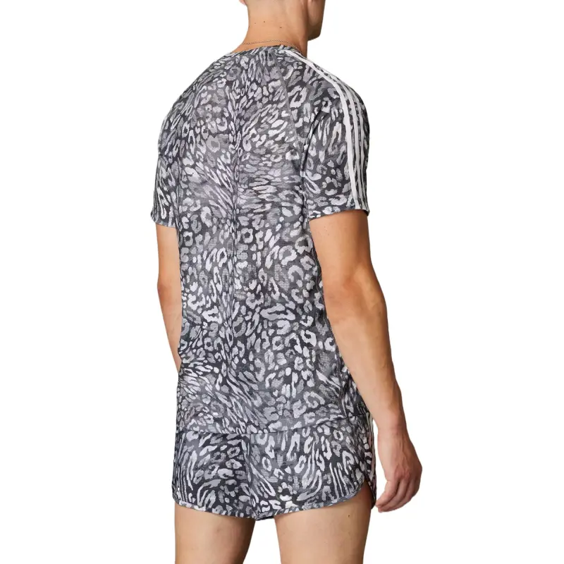 Adidas Free Shipping With AdiClub Own The Run Climacool 3 Stripes Tee-2