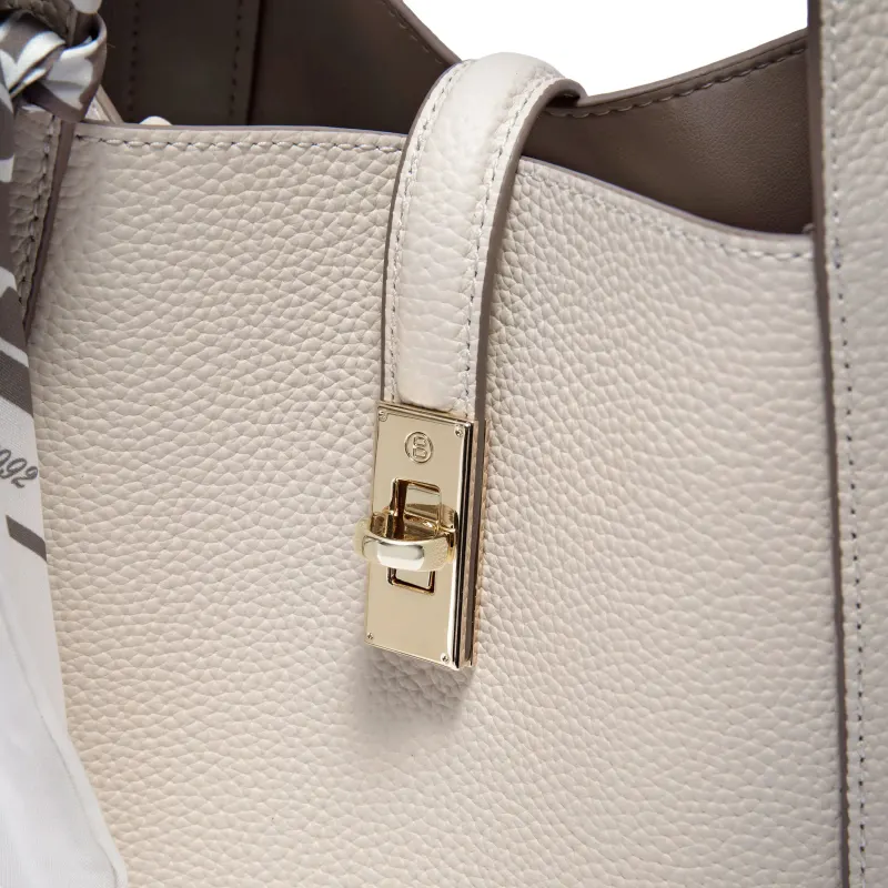 BELLE Cow Leather Handbag Medium Size Women's-8
