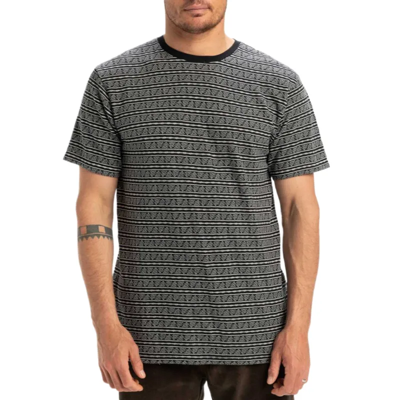 Quiksilver T Shirts Men Black KVJ6-2