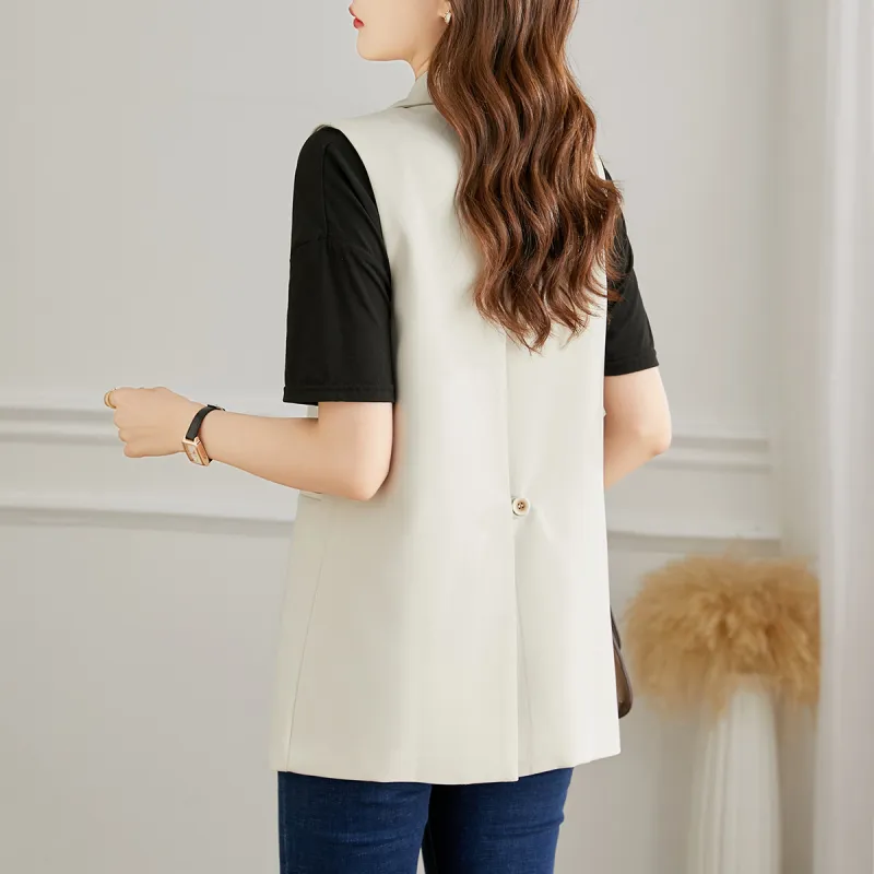 TERRE BLEUE Spring Vest Loose Fit Women's-6