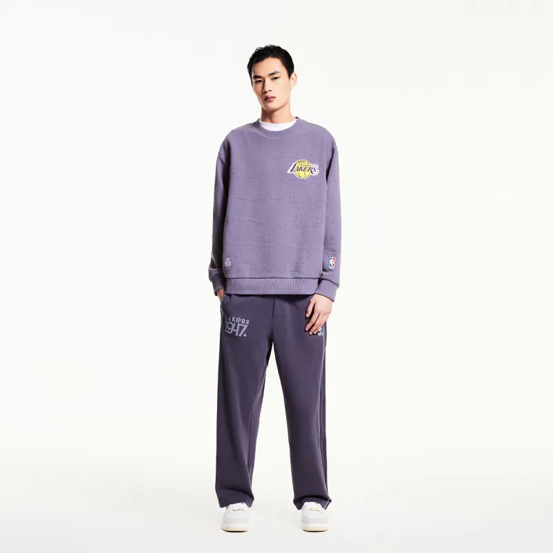 JACK JONES· x NBA JACK&JONESxNBA Spring Summer Sweatshirt Men's Gray Purple-3