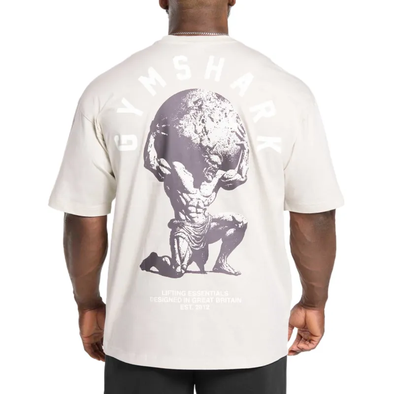 GYMSHARK T Shirt Men's Oat White-1