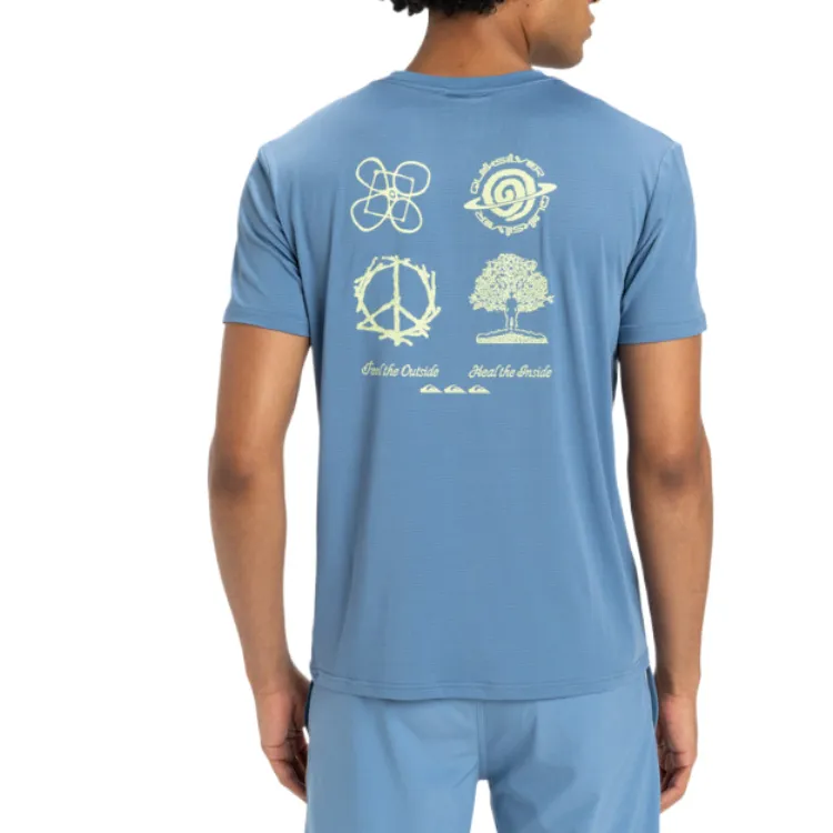 Quiksilver T Shirt Men's Crown Blue-3