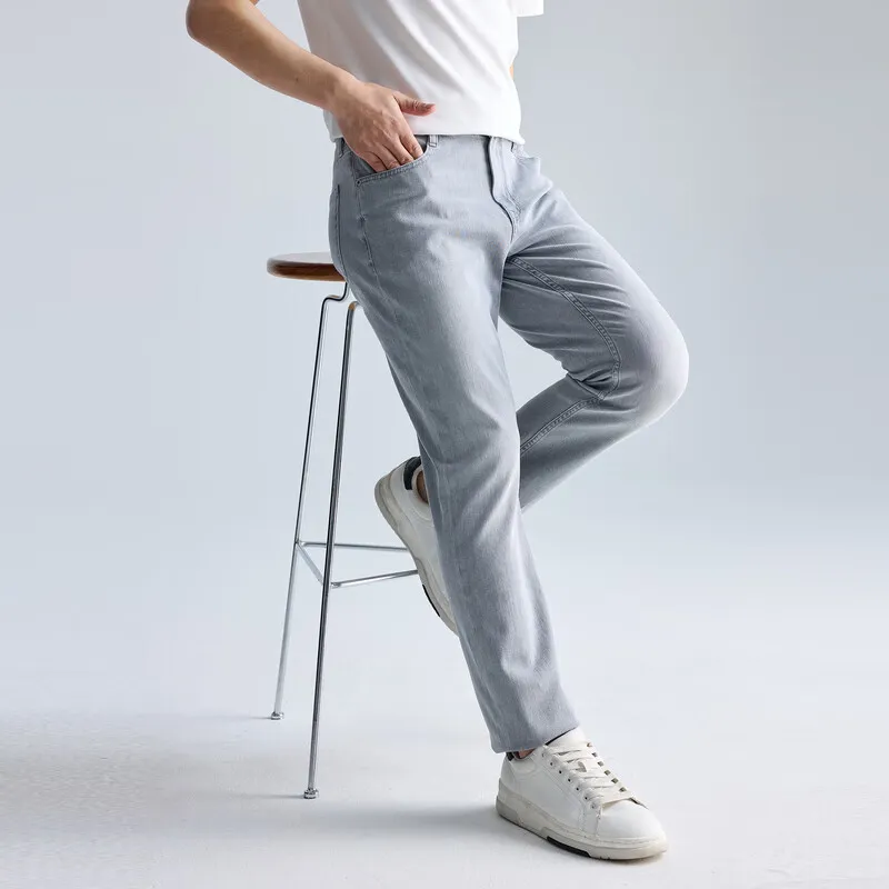 LESS IS MORE Jeans Men Gray Blue-4