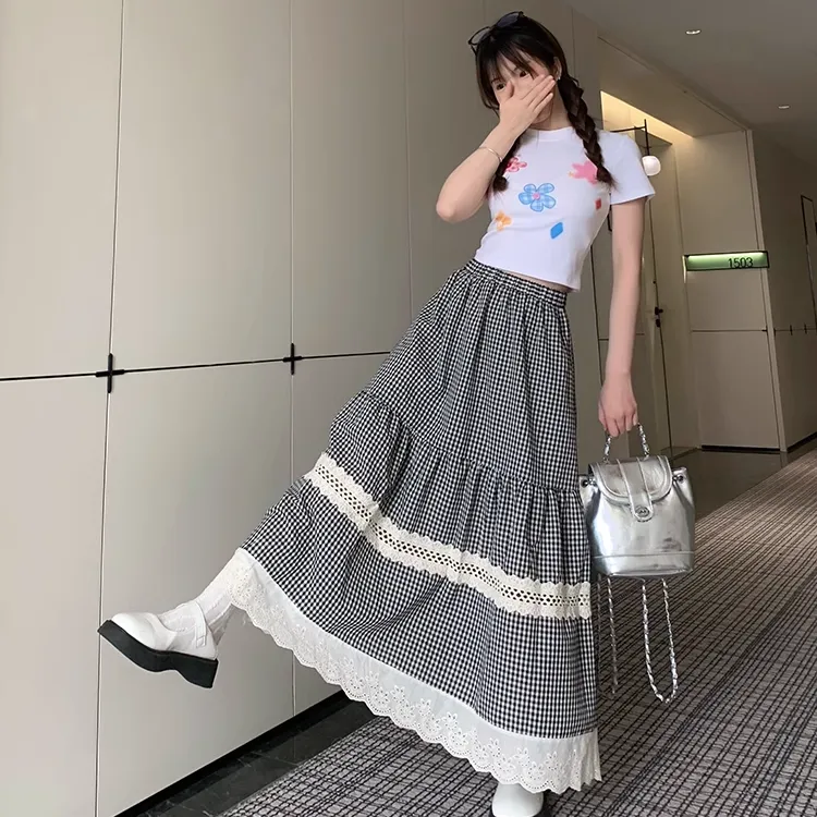 COMMA GIRL Casual Long Skirt Women's-10