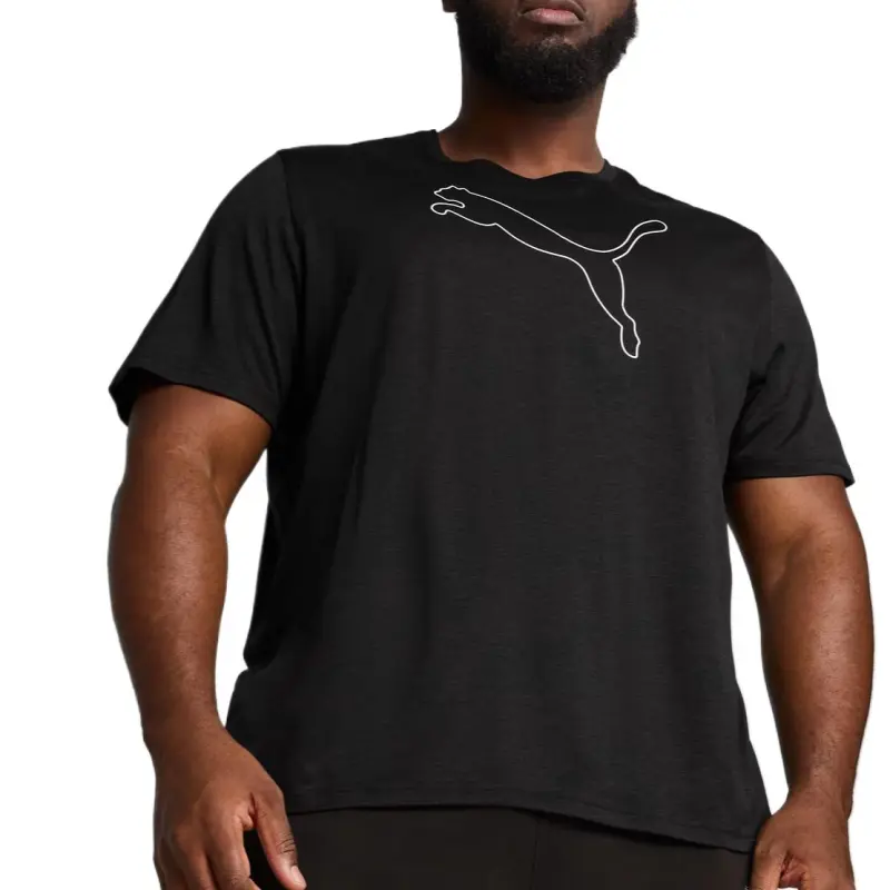 PUMA HeathercatEssentials TAD T Shirt Men's Black-2