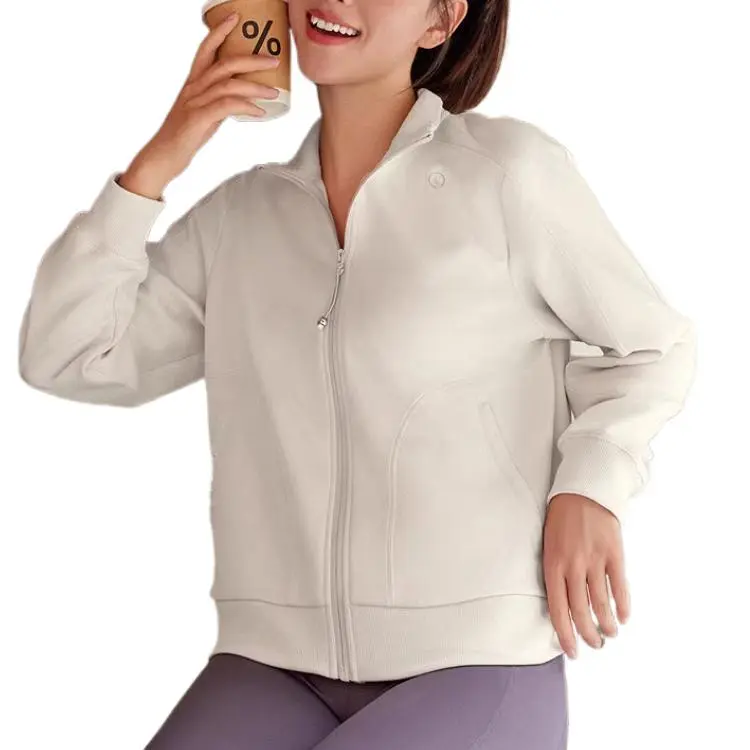QIAODAN Sports Life Collection Sweatshirt Women's Calamine White-1