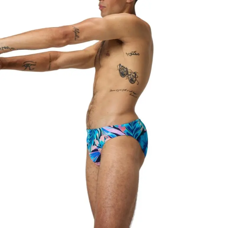 Speedo Swimming Shorts Men's Blue/Pink-5