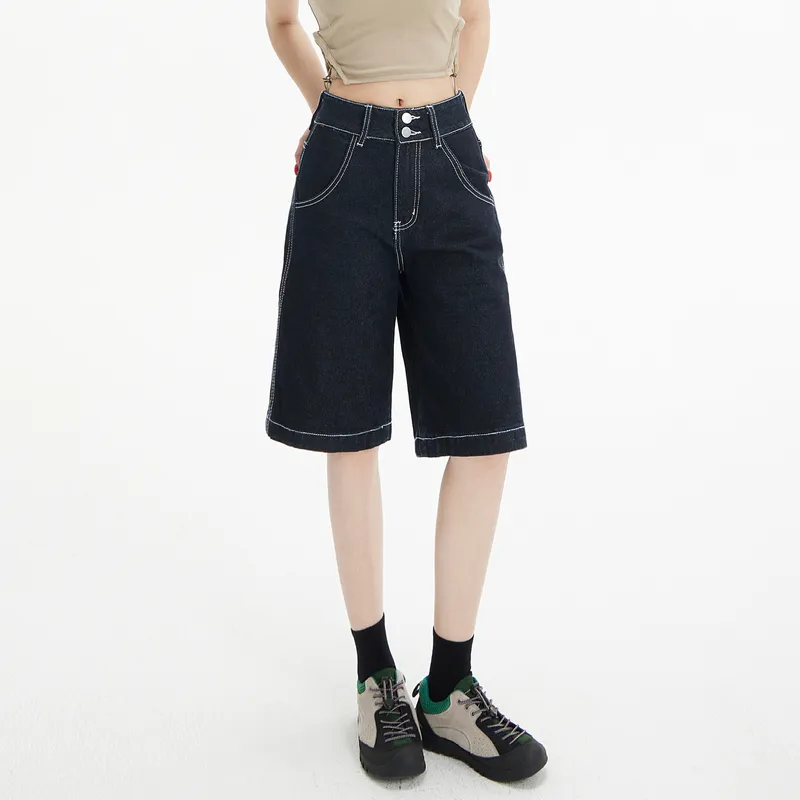 ZAVK Denim Shorts Women's Black-5