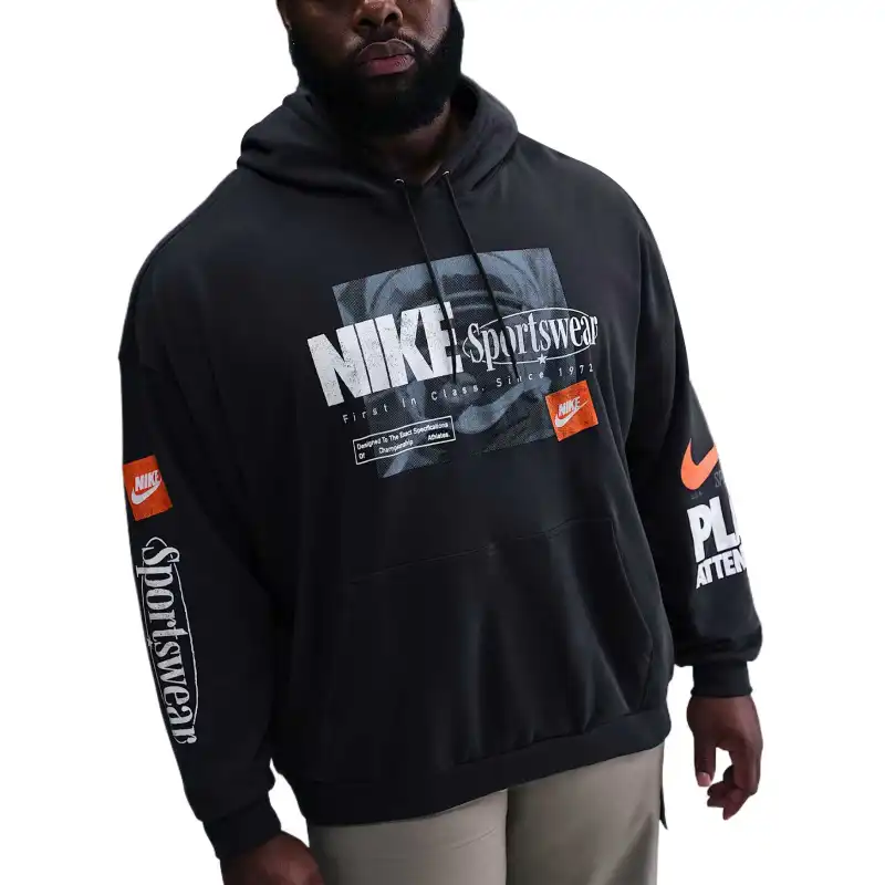 Nike Club Men's Oversized French Terry Pullover Hoodie-2