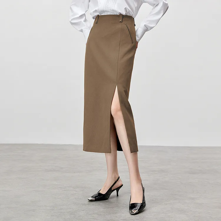 SENTUBILA Casual Long Skirts Women's-2