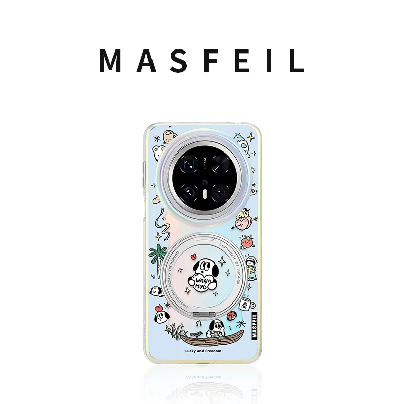 Marsfield Acrylic Material 360 Rotating Magnetic Stand Case Phone Cases Compatibility With Huawei Mate 70/60 Pro-1