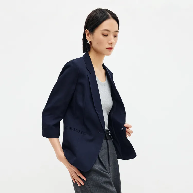 SHUIYUNJIAN Business Suit Women's Navy Blue-3