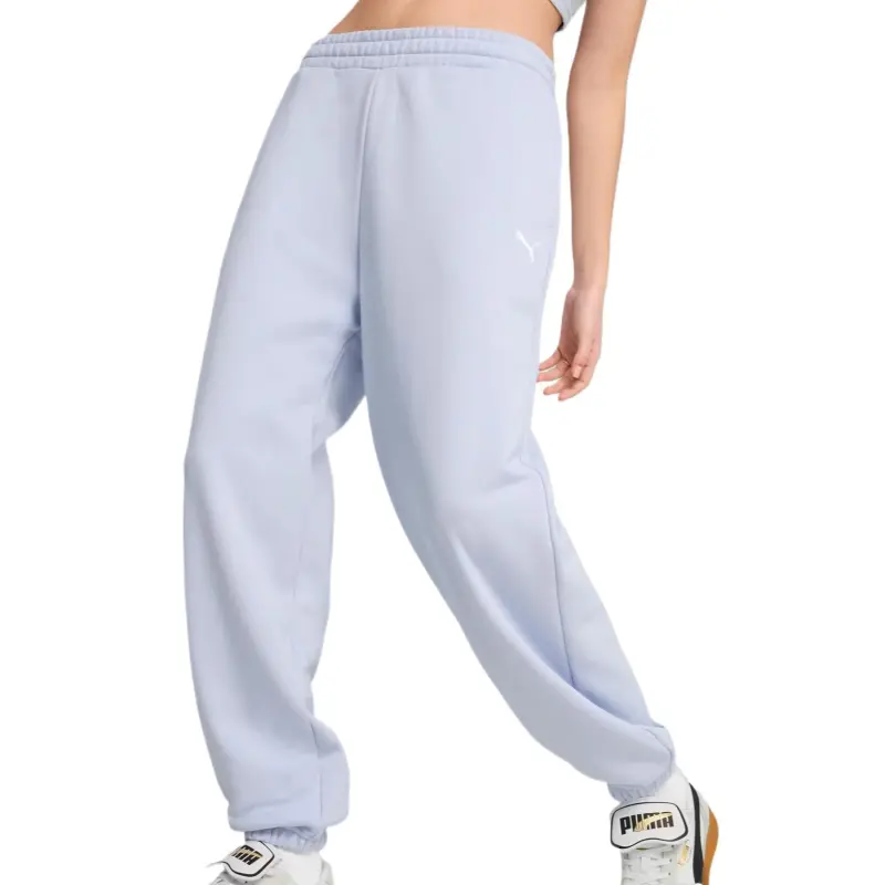 PUMA EssentialsRELAXED Casual Pants Women's Light Purple-2