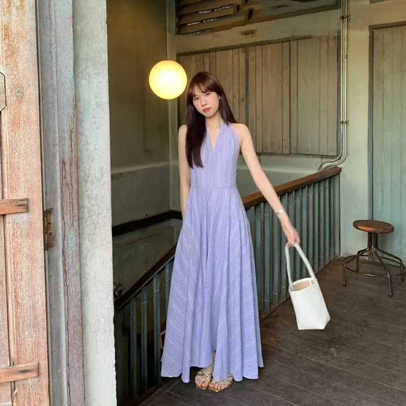 BEAUTIFUL CONFESSION Sleeveless Dress Women's Purple-3