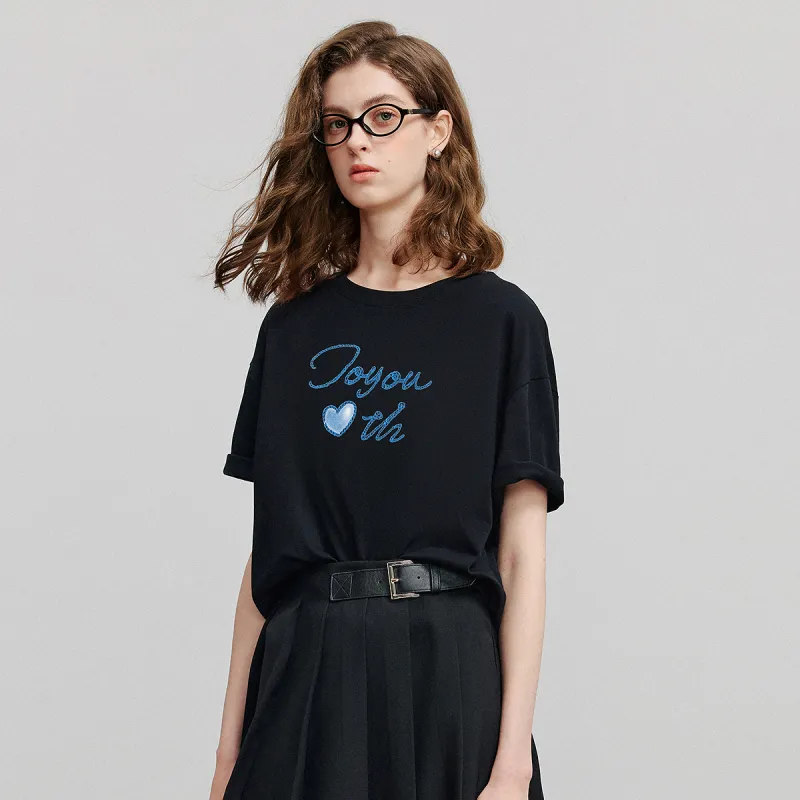 Initial Language T Shirt Women's-9