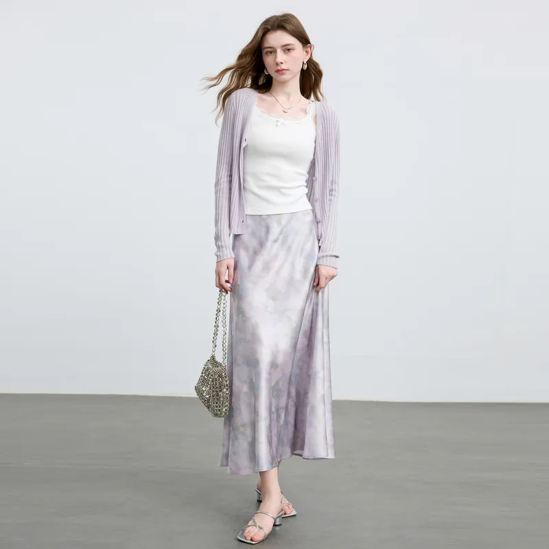 3COLOUR Casual Long Skirt Women's-5
