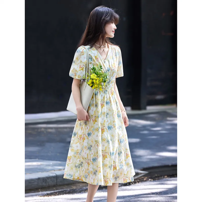 A Paradise For Awakening Short Sleeved Dress Women's-11