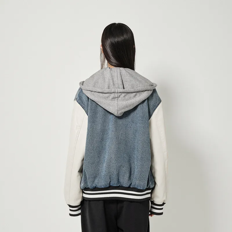 D'zzit Cropped Coat Women's Light Blue-2