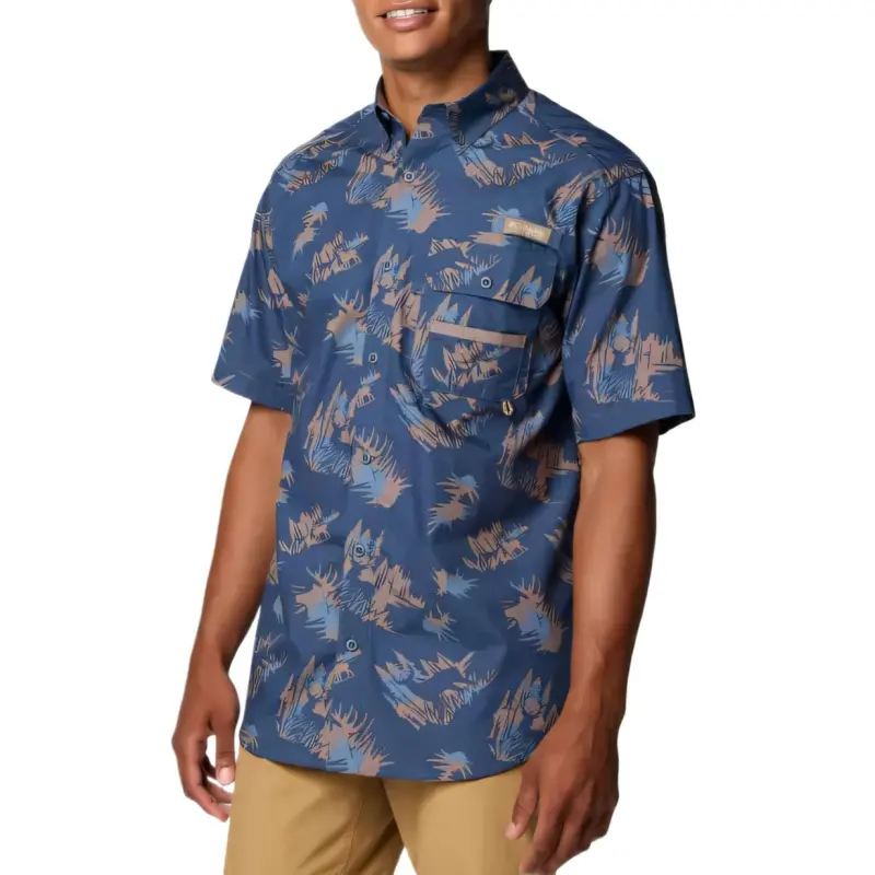 Columbia PHG Super Sharptail Shirt Men's Blue-2
