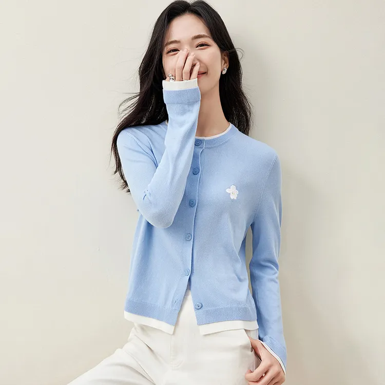SENTUBILA Sweater Women's Sky Blue-5