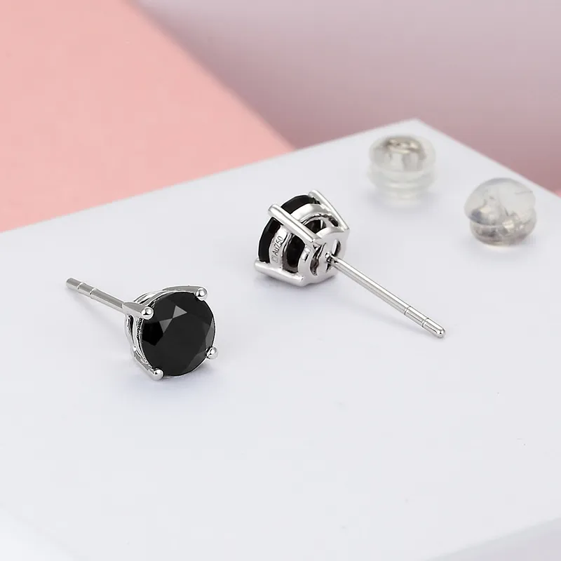 YASHENGZHUBAO 18K Gold Stud Earrings Men's-3