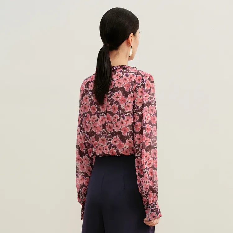 JZ Juzui Chiffon Shirts Women's-4