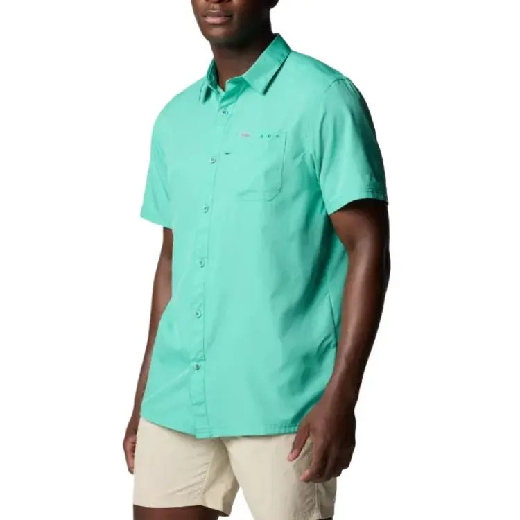 Columbia PFG Slack Tide Shirt Men's Enamel Green-2