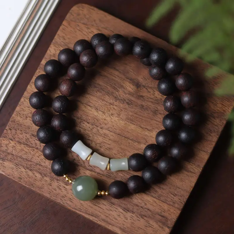 TIANTAISHAN Agarrattan Wooden Bracelets Unisex-2
