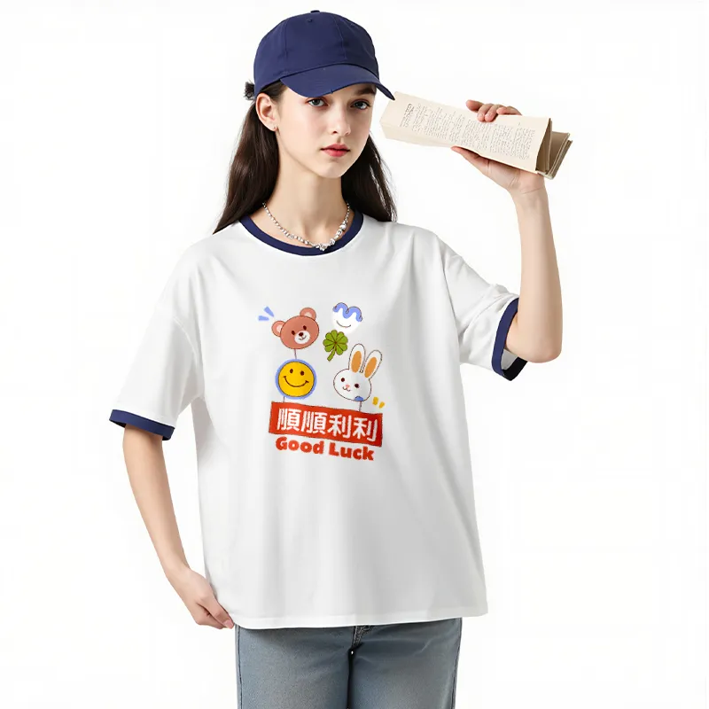 FAIRWHALE Drop Shoulder Sleeve T Shirt Women's-6