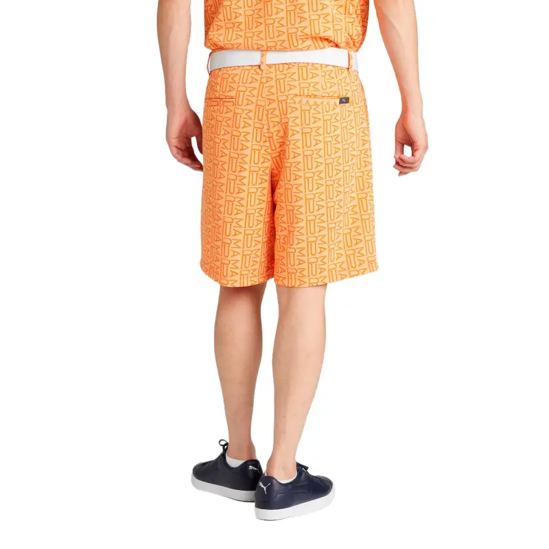 PUMA AOP Golf Casual Shorts Men's Orange-3
