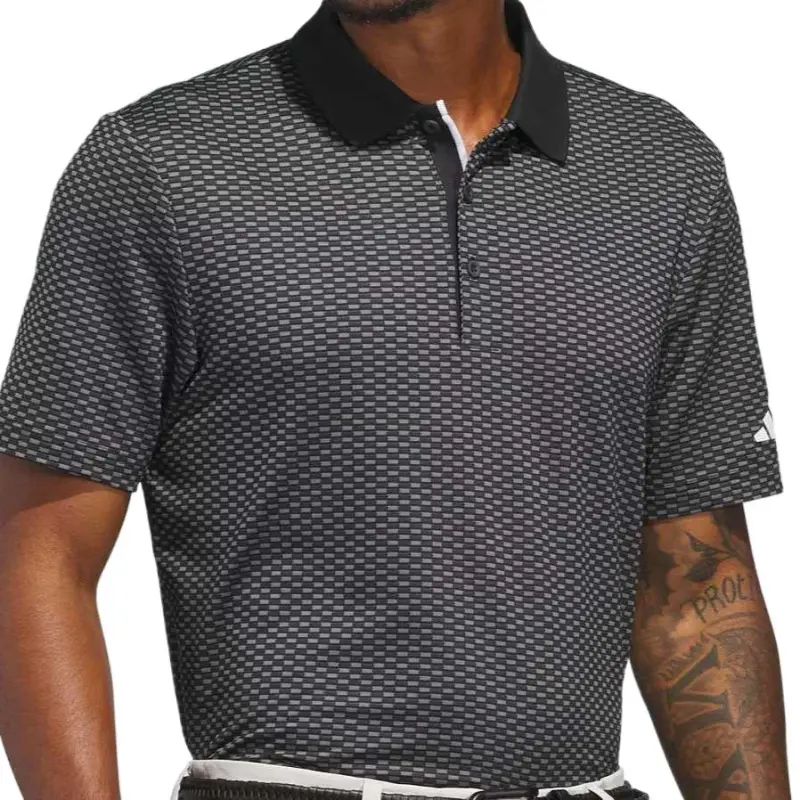 Adidas BEYOND TEXTURED POLO SHIRT Polo Shirt Men's Black-2