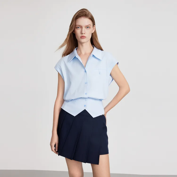 ELLE Shirts Women's Blue-5