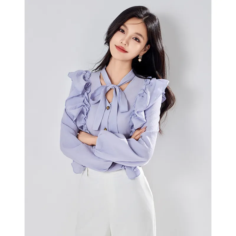 Love Elaine Shirt Women's Purple-2