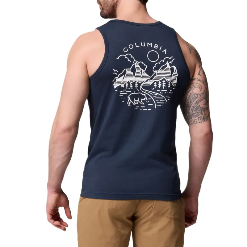 Columbia Tank Top Men's Marine Blue-1