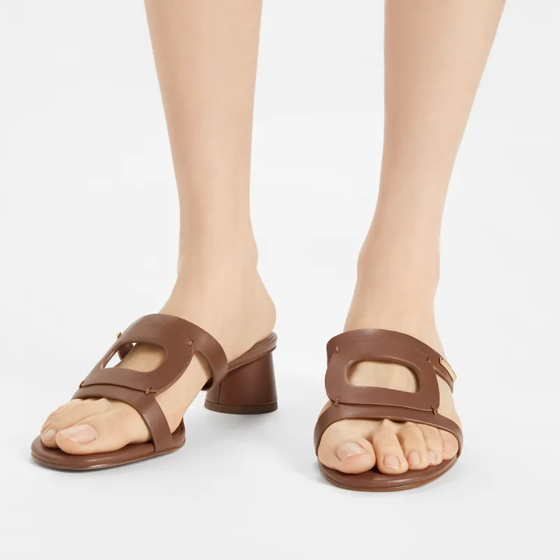 CHARLES&KEITH Composite Sole Slide Slippers 4.3cm Women's-8