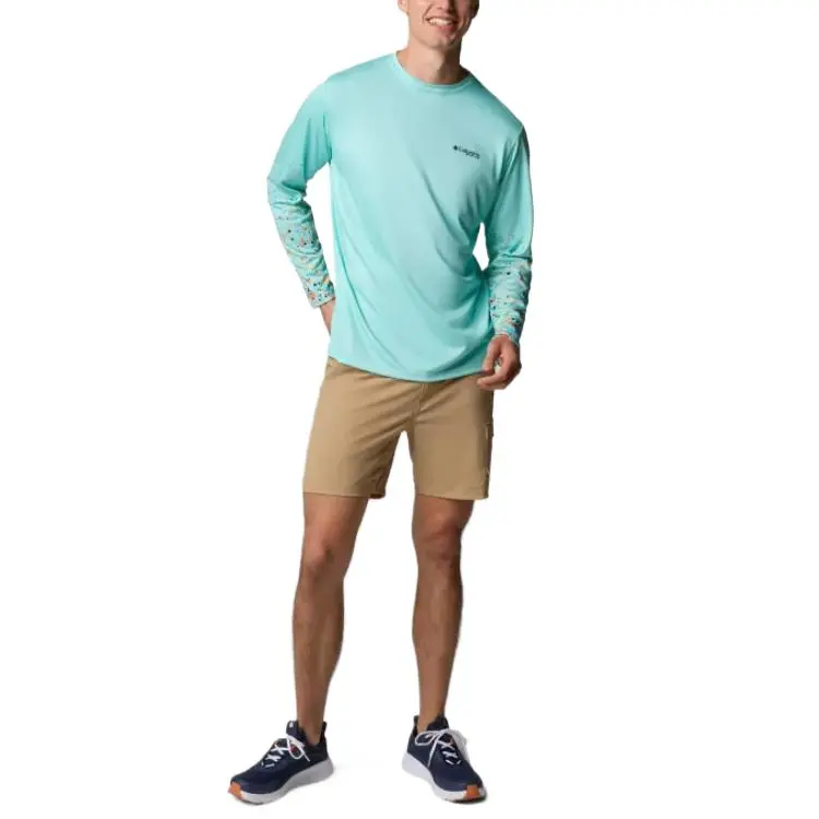 Columbia x Bentley Terminal Tackle PFG Omni Shade Omni Wick T Shirt Men's Blue-3