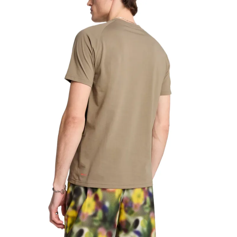 PUMA PUMATECH T Shirts Men Coffee-3