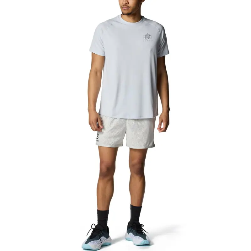 Under Armour Tech Curry T Shirt Men's Halo Gray-2