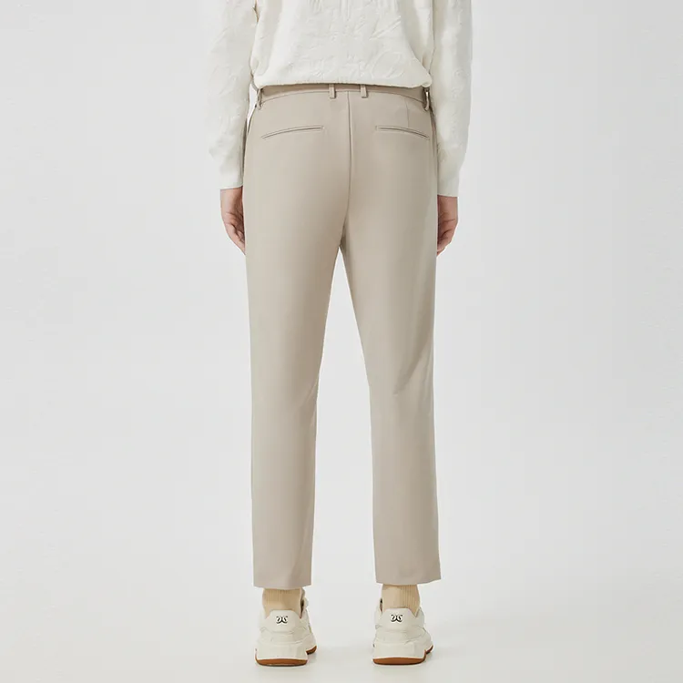 Cabbeen Casual Pants Men's Khaki-4