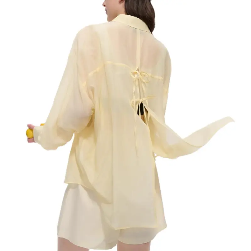 FILA FUSION FOB SS25 Shirt Women's Mist Custard-3