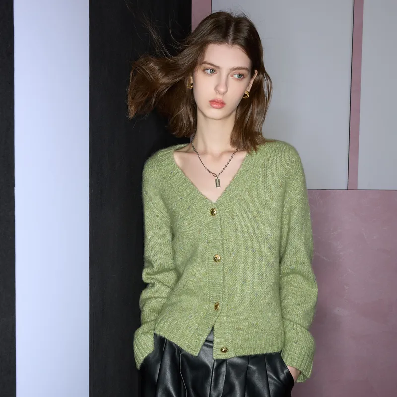 3COLOUR Knitwear Women's Matcha Green-5