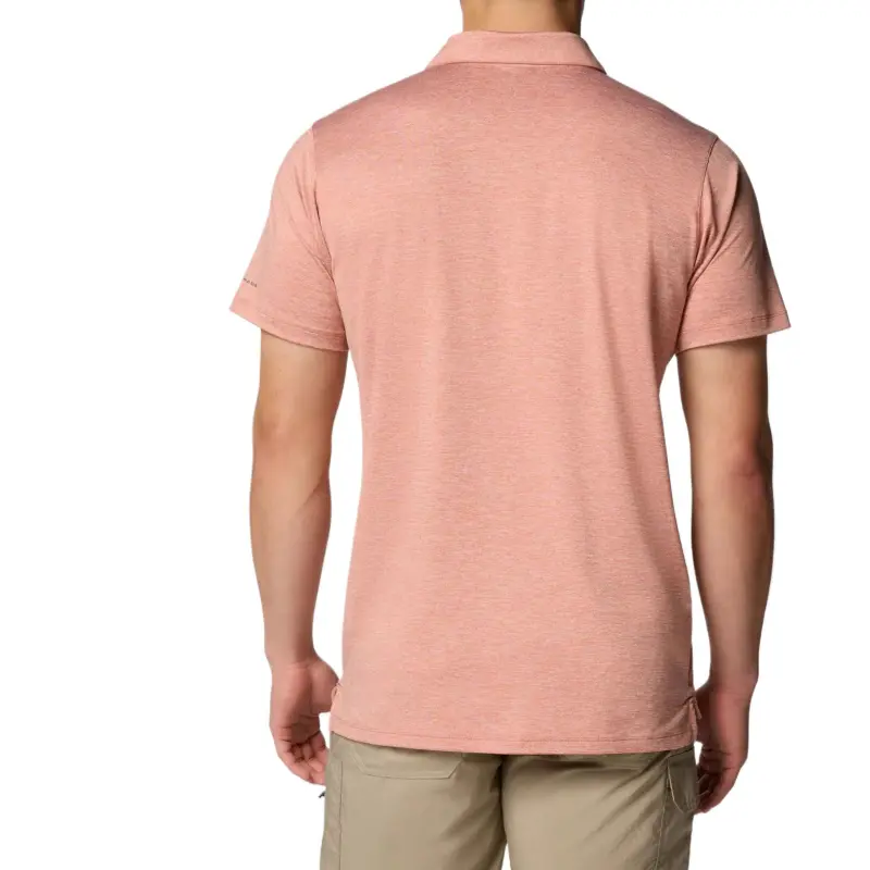 Columbia Tech Trail Polo Shirts Men Pink-1