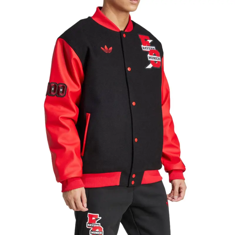 Adidas Originals VRCT FCB Baseball Jacket Unisex Black-3